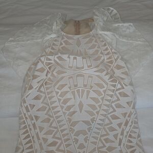 BCBGMaxAzria Elegant Cream Dress